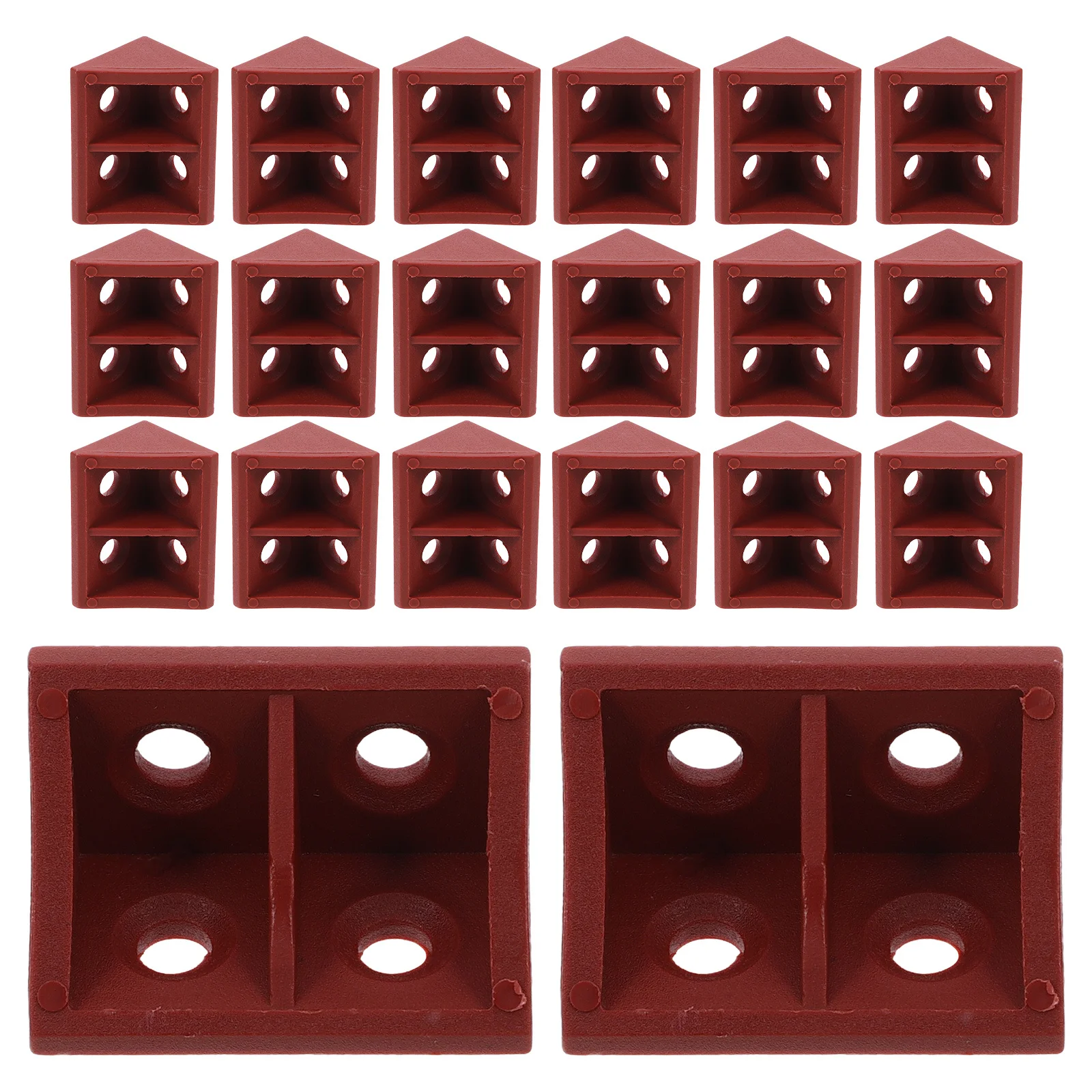 

20Pcs Furniture Corner Braces Plastic 90 Degree Angle Brackets for Cabinets Drawers Shelves Support Corner Board Holder