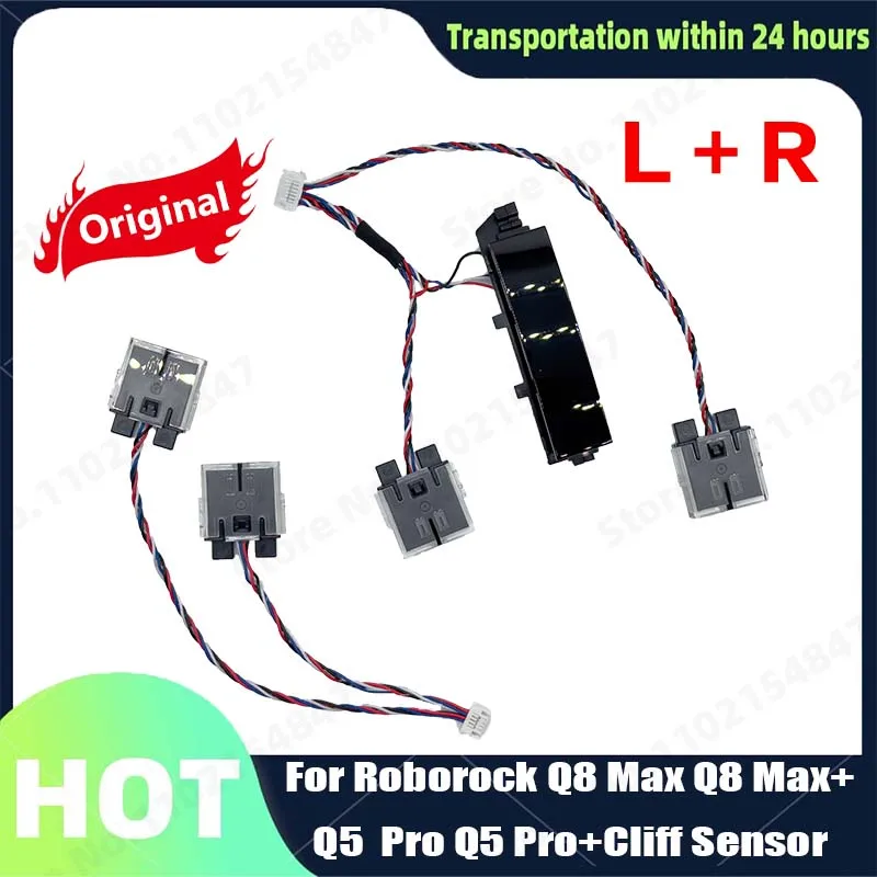 Original Roborock Q8 Max Q8 Max+ Q5 Pro Q5 Pro+ Ultron lite - Right and Left Cliff Assembly Parts Vacuum Cleaner Cliff Sensor