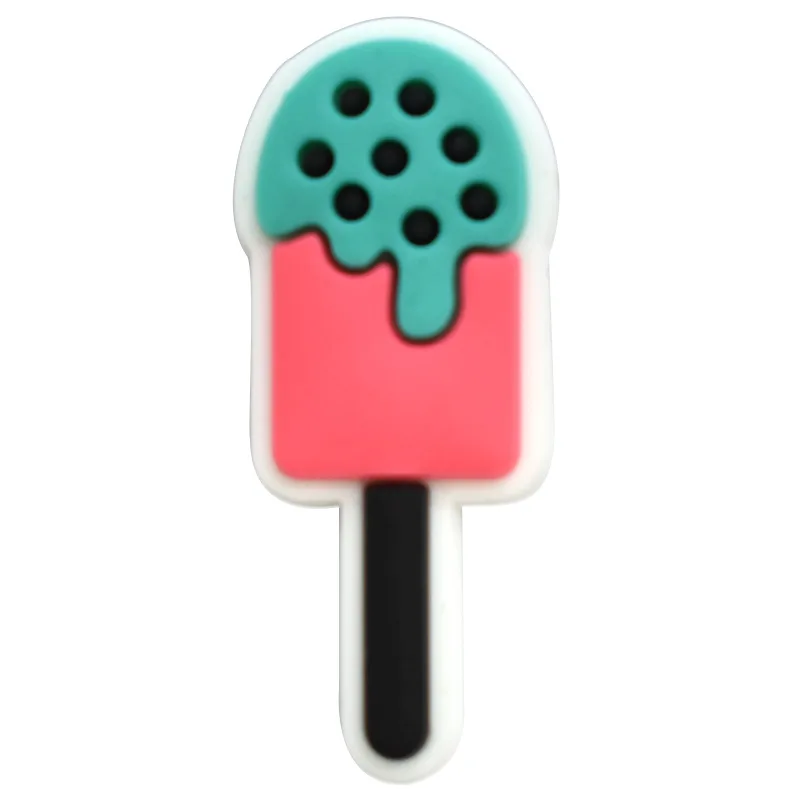Shoe Charms for Crocs Accessories Lce Cream Shoes Charm for Croc Decorations Pins Men Accessory Jeans Woman Clogs Clips Badges