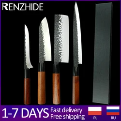 RZD Sushi Sashimi Japanese Knives Chef Kitchen Set 9'' INCH Slicing Salmon Knife Gift Box Paring Deboning Cooking Tool