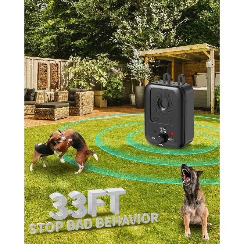 Bark Stopper Automatic Dog Barking Control Device Ultrasonic Dog Repeller Bark Stopper for Indoor and Outdoor Bark Stop Silencer