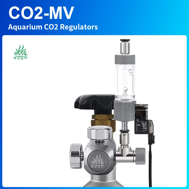 

WEEK AQUA Aquarium Double Indicator Co2 Regulator Kit Fish Tank Emitter System With Bubble Counter and Check Valve