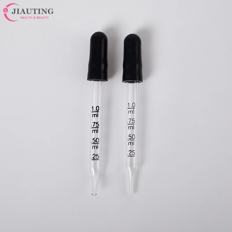 5Pcs/Set Glass Scale Dropper Rubber Head Scale Pipette Dropper Essential Oil Bottle Straw Multi-purpose Droppers For School Home