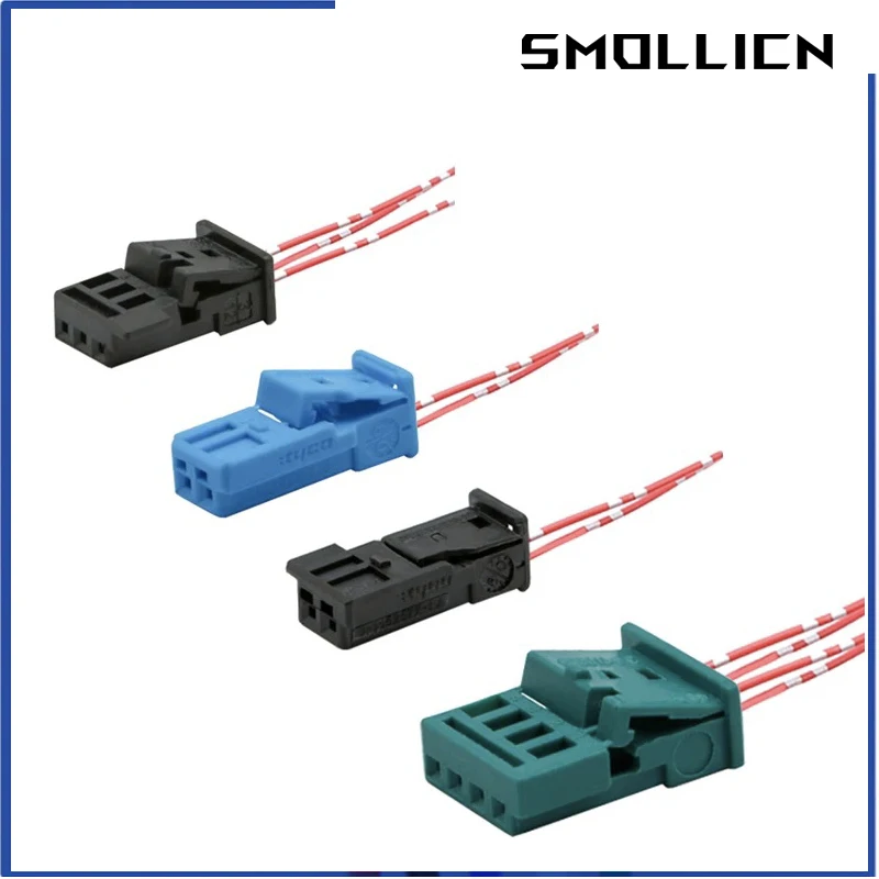 1 Zestaw 2 3 4 Pin 1- 968700 -1 1355620 -1 Auto Stereo Connector Speaker Plug Treble Plug Rain Sensor Strip Line Socket For VW BMW