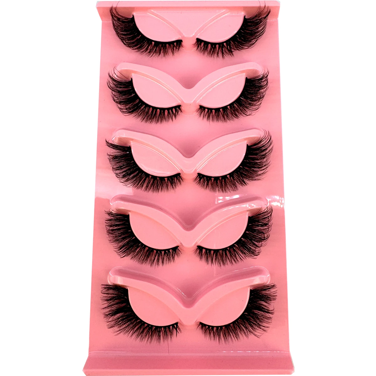 Ciglia Cat eye 3D ciglia finte naturali Fluffy Soft Cross disordinato End Eye ciglia Manga spesse allungate Extension ciglia sottili