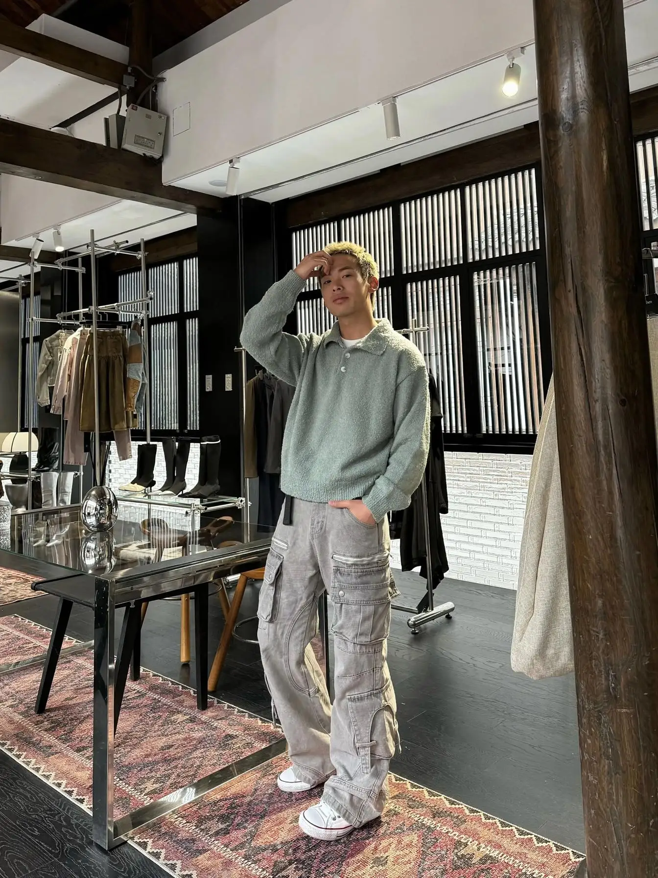 

Мягкий уютный вязаный свитер, мужской или широкий Boxy Sle Lazy Top Aosphere Sense Circle Yarn Cleanfit Трикотаж Зимний молодежный Fa...