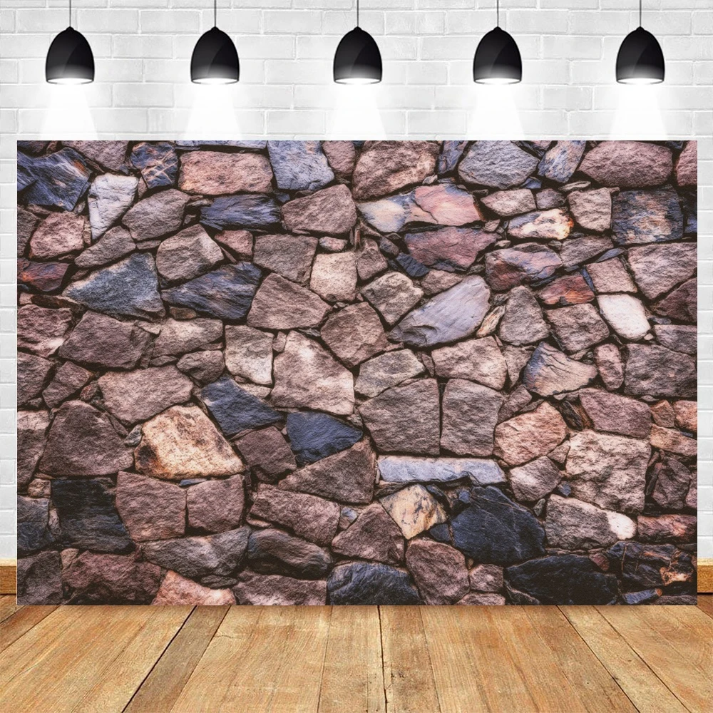 Stone Floor Photography Backdrop Dark Black Carbon Marble Surface Texture Pattern Indoor Baby Shower Background Photo Studio