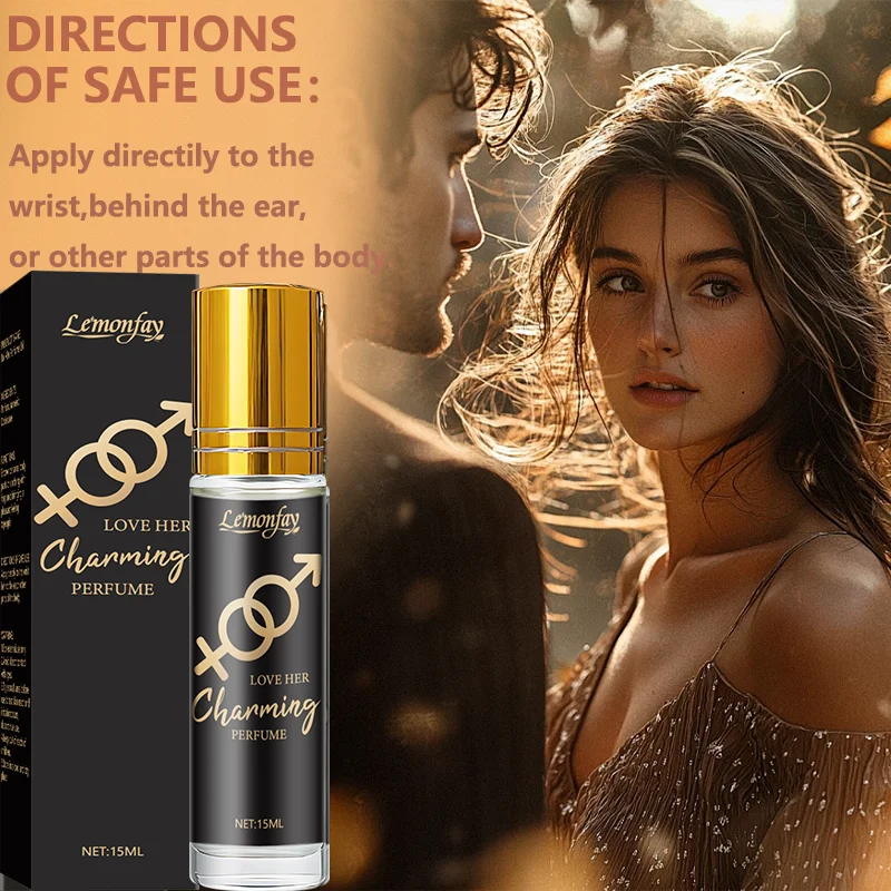 Lemonfay Love Her Charming Perfume Roll-On for Men Pheromone Cologne Long Lasting Fragrance 15ml for Dating view 5