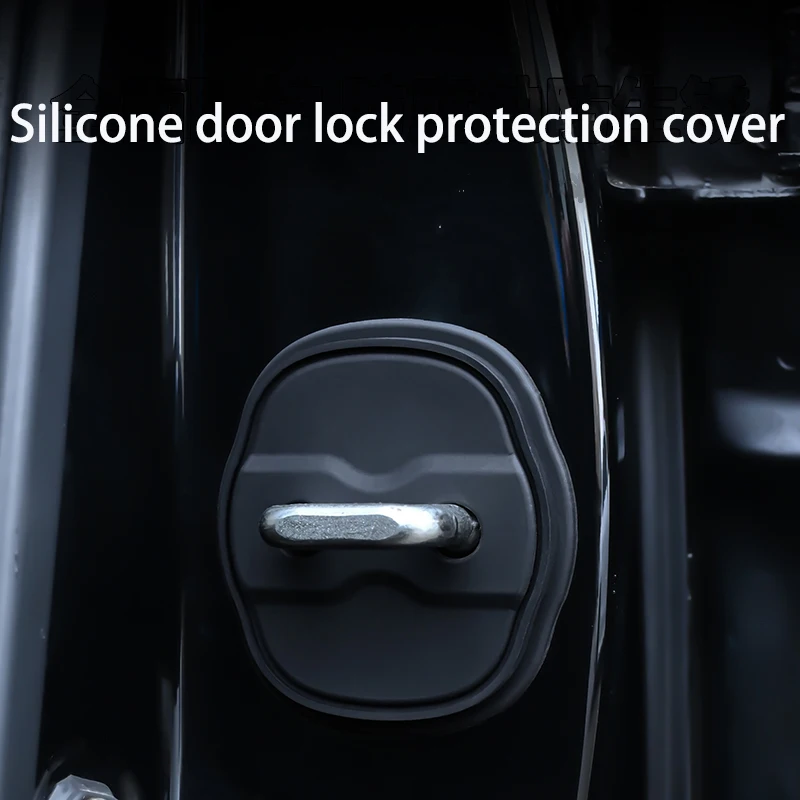 For Hyundai Kona ix25 ix35 Elantra Sonata Verna Tucson Veloster Palisade Car door lock cover Silicone protective cover