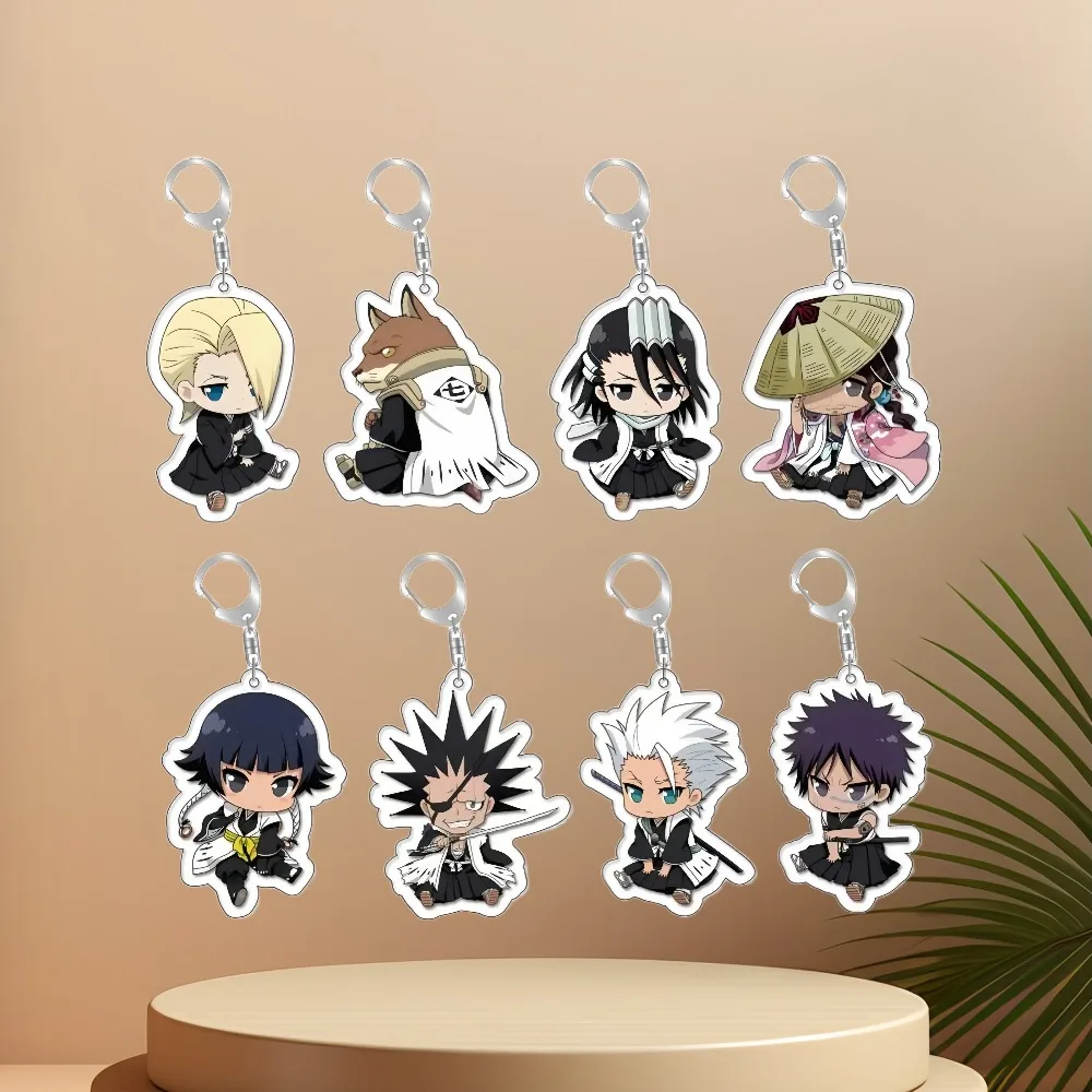 

Diy Creative Acrylic Keychain BLEACH Ichigo Kurosaki Anime Peripheral Cute Cartoons Phone Accessories Backpack Pendant Gifts