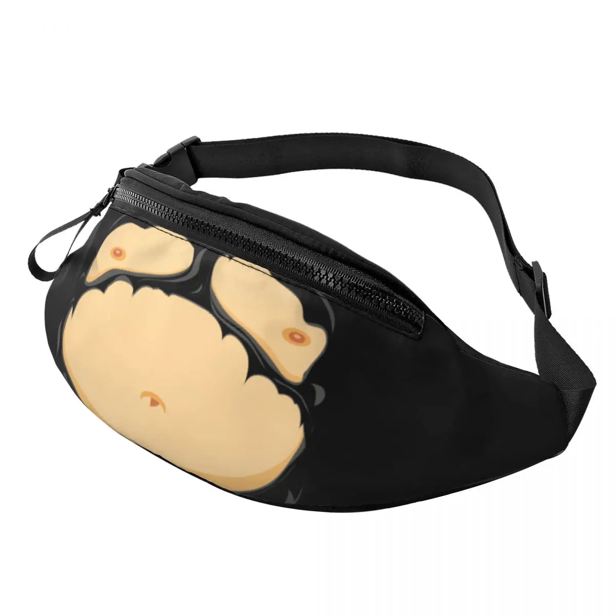 Custom Cool Comic Fat Belly Fanny Pack for Running Women Men Beer Belly Crossbody Waist Bag Phone Money Pouch
