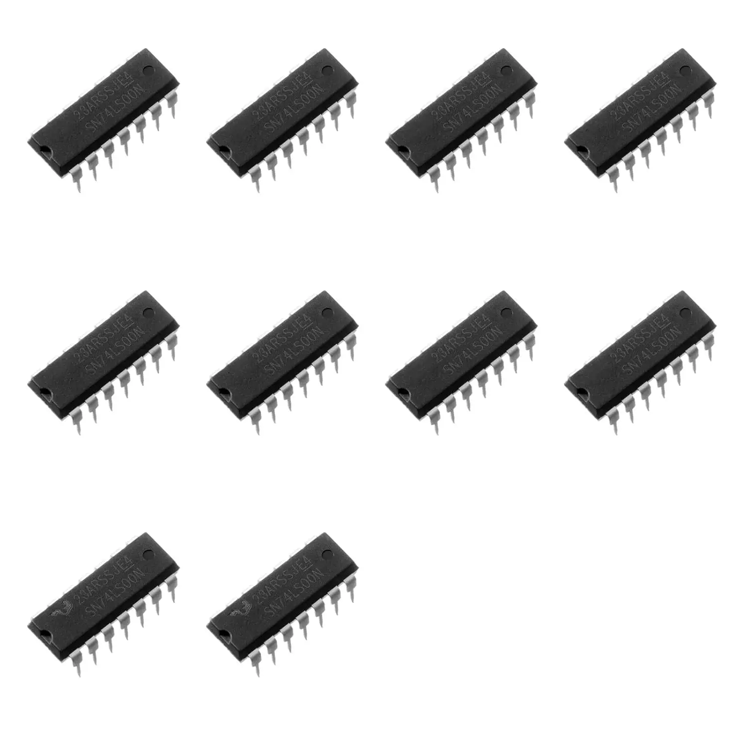 10pcs SN74LS00N 74LS00 LS00 Quadruple 2-Input Positive-Nand Gates Chip IC,Dip-14