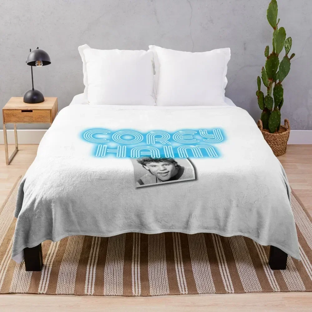 

Corey Haim - Neon Effect Throw Blanket Shaggy Bed linens Thins Beautifuls Blankets