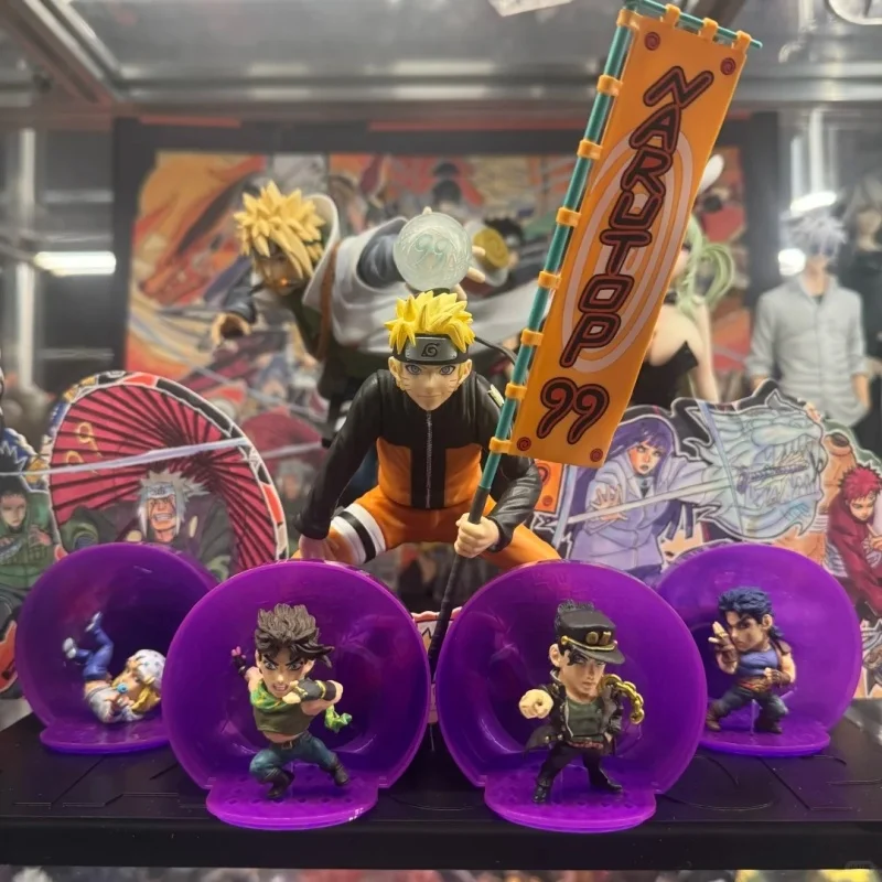 En Stock Figura de 5cm Auténtica de Bandai Jotaro Erich de JOJO's Bizarre Adventure, Versión Q en Forma de Bola, Serie 01, Modelo Gacha, Juguetes y Regalos