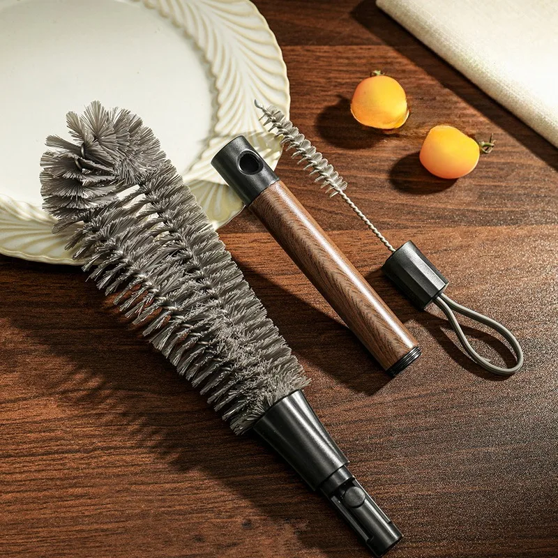 Long Handle Detachable Soft Bristle Gap Cleaner Brush For Blender Bottle Cup Container New 2 In 1 Multifunctional
