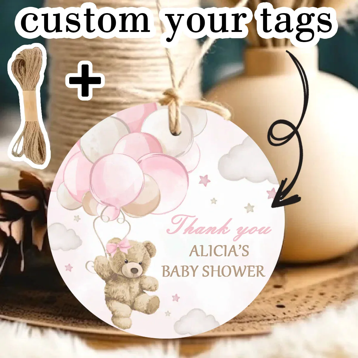 

90 шт. индивидуальные открытки с именем и именем (подходят для крещения, приглашений на вечеринку и подарочной упаковке)