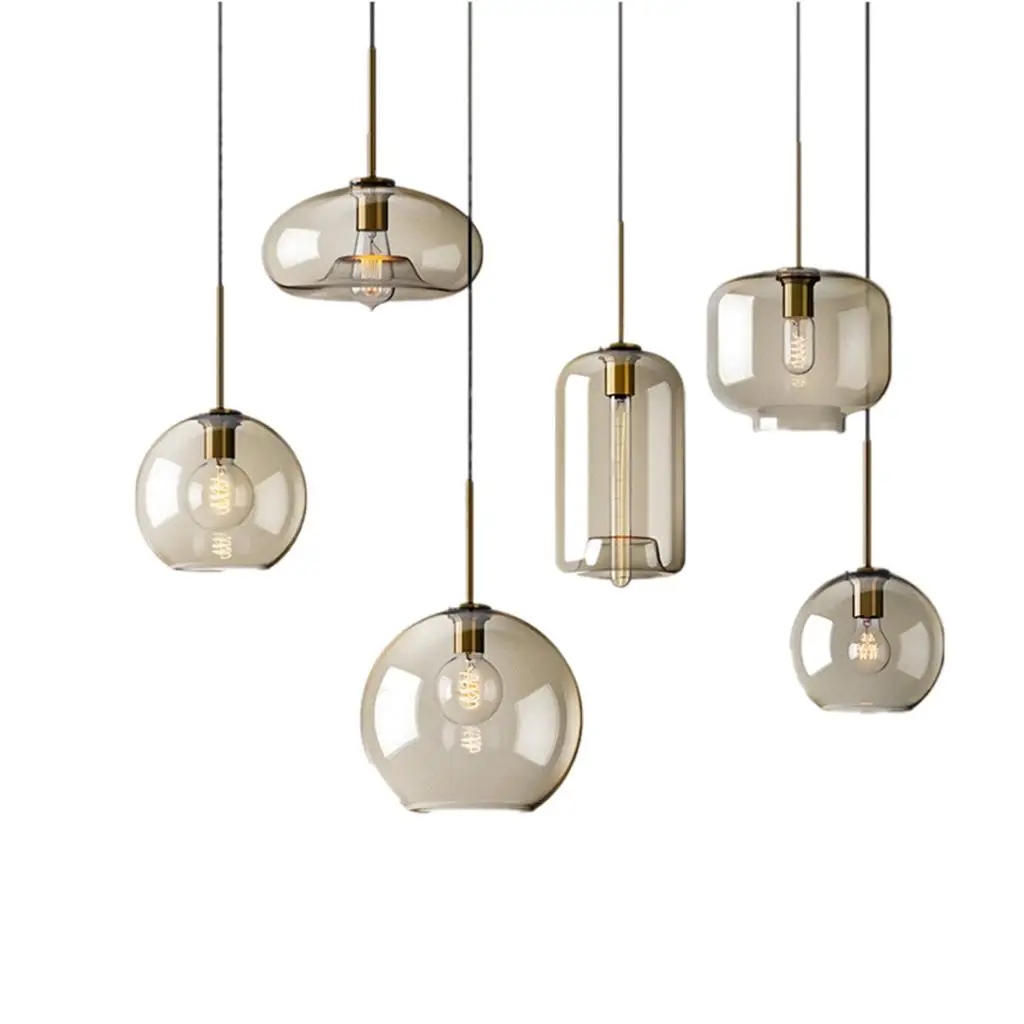 

Прозрачный стеклянный подвесной светильник для прихожей, бара, клуба, декоративное освещение для фойе, гостиной, дома, веранды, коридора