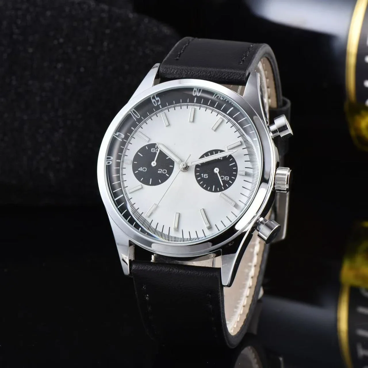2025 Modo Hanel Business Cinq Aiguilles Cronógrafo Multifuncional Simple Hommes Montres À Quartz Pour Hommes AAA +