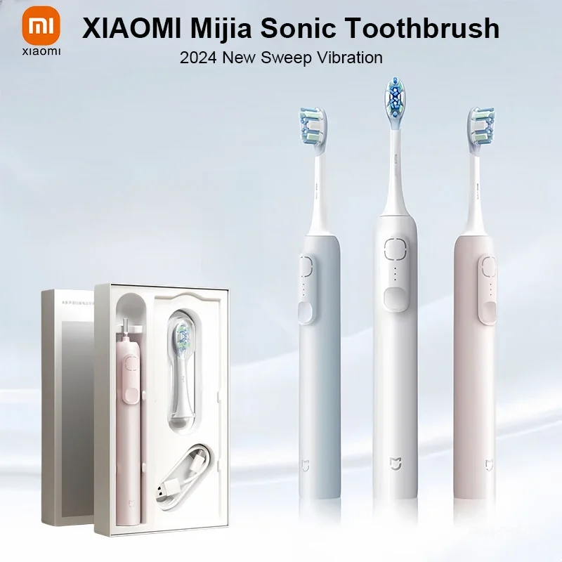 XIAOMI Mijia Sonic Sweep Vibration Toothbrush 3 Mode Smart Memory Teeth Cleaning Electric Tooth Brush IPX8 Waterproof New Gift