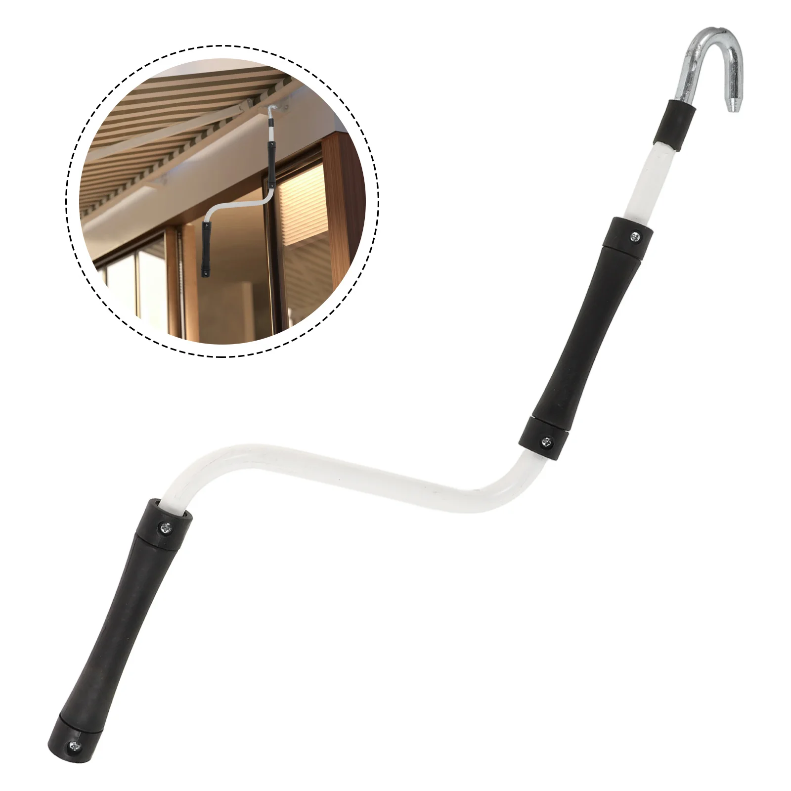 

Awning Crank Handle 0.5m Retractable Canopy Accessories Manual Gear for Roller Shutter Sunshade Rain Protection Rubber Metal