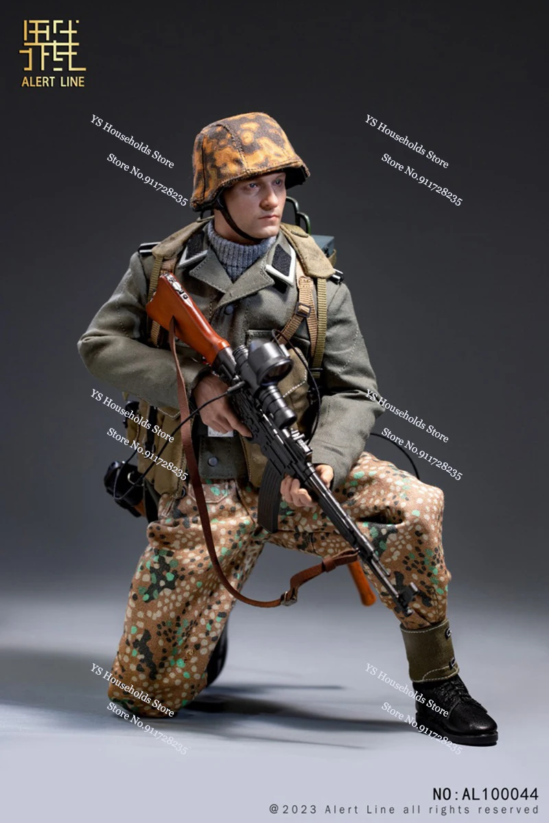 Alert Line AL100044 1/6 Desert Camfoulage Movable Military Man Action Figure Mini Rifle Ornament 12" Full Set Soldier Model