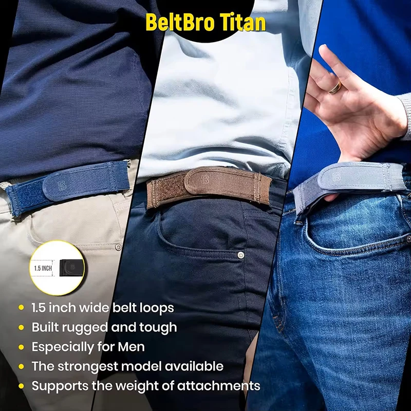 Modischer, bequemer, stilvoller Gürtel für Herren, schnallenfreier Gürtel, ultraweich, elastische Gürtel ohne Schnalle, unisex schnallenfreie Taillengürtel. – Detail 5