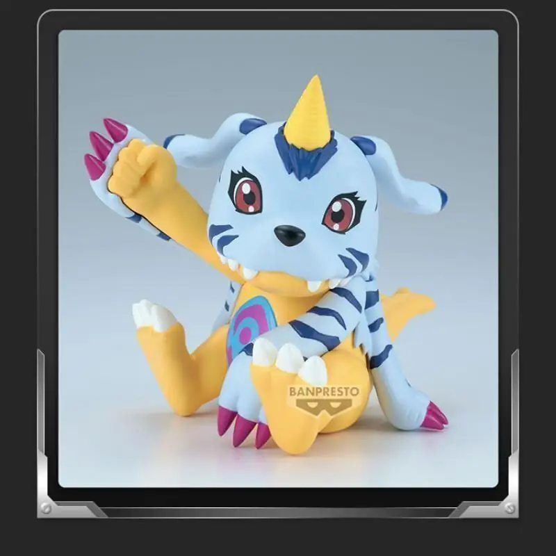 Genuíno bandai namco banpresto digimon aventura sofvimates gabumon kawaii anime figura modelo coletor ornamento brinquedo da criança presente