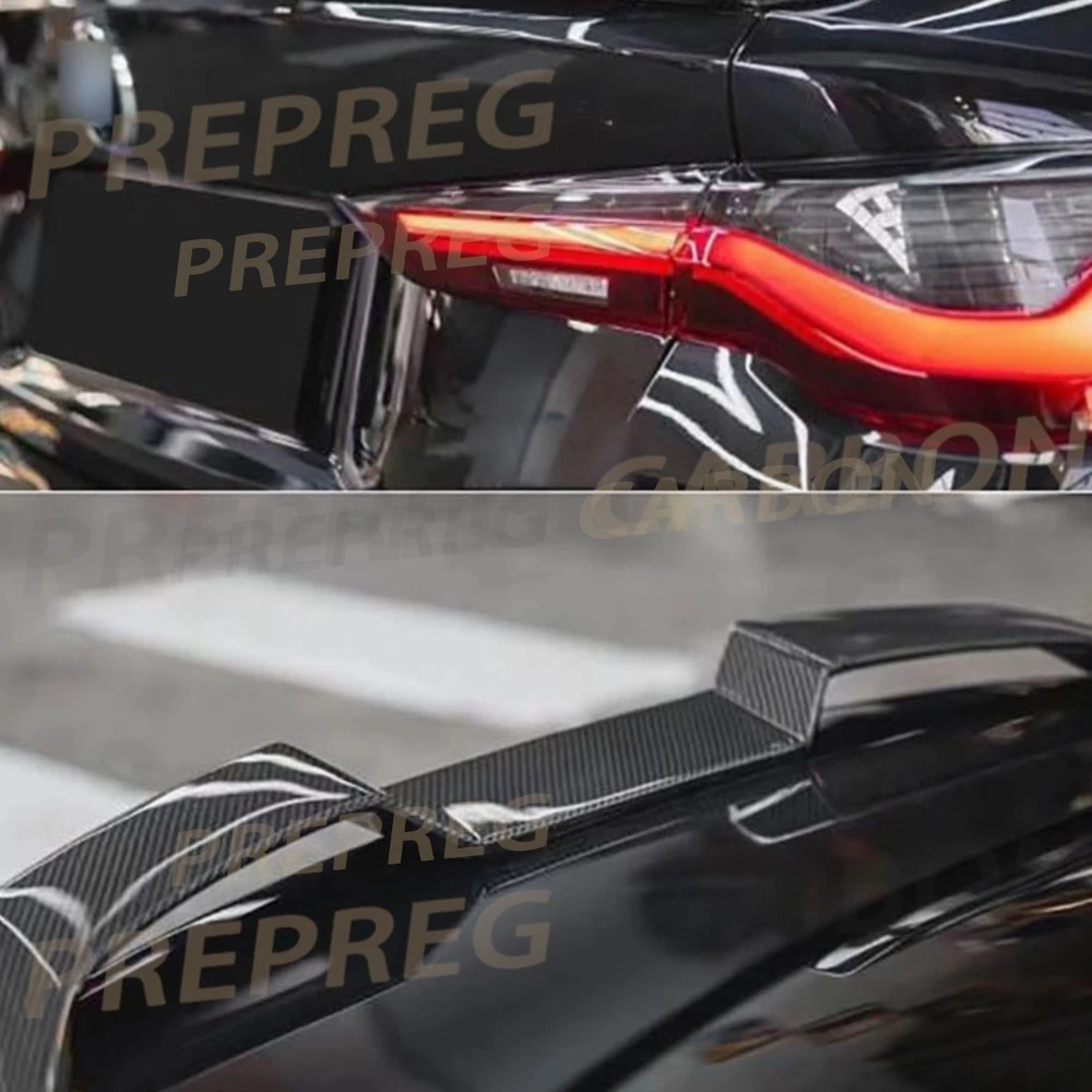 

Carbon Fiber V Style Rear Spoiler Rear Boot Duckbill Spoiler Wing for BMW 3 Series G20 G28 G80 M3 Sedan 2020-2023 ABS Spoiler