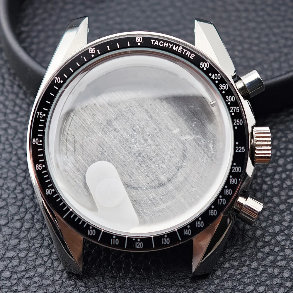 39.7mm Watch metal steel case Fit VK63 movement case watch accessories suitable for 20mm strap Equipped with a movement bracket