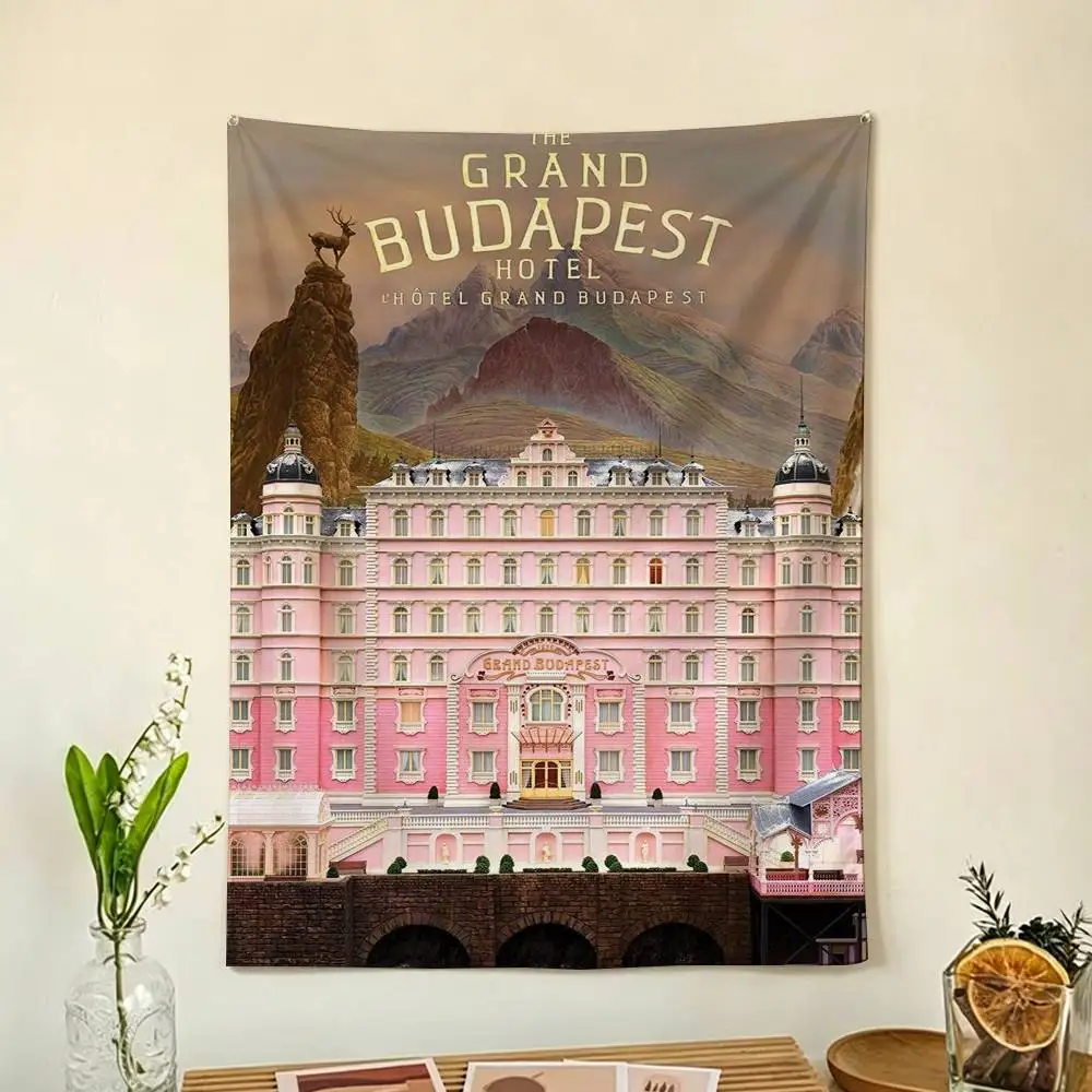 Movie The Grand Budapest Hotel Flag Outdoor Decorations for Bedrooms Home Decor Items Decoration Banners