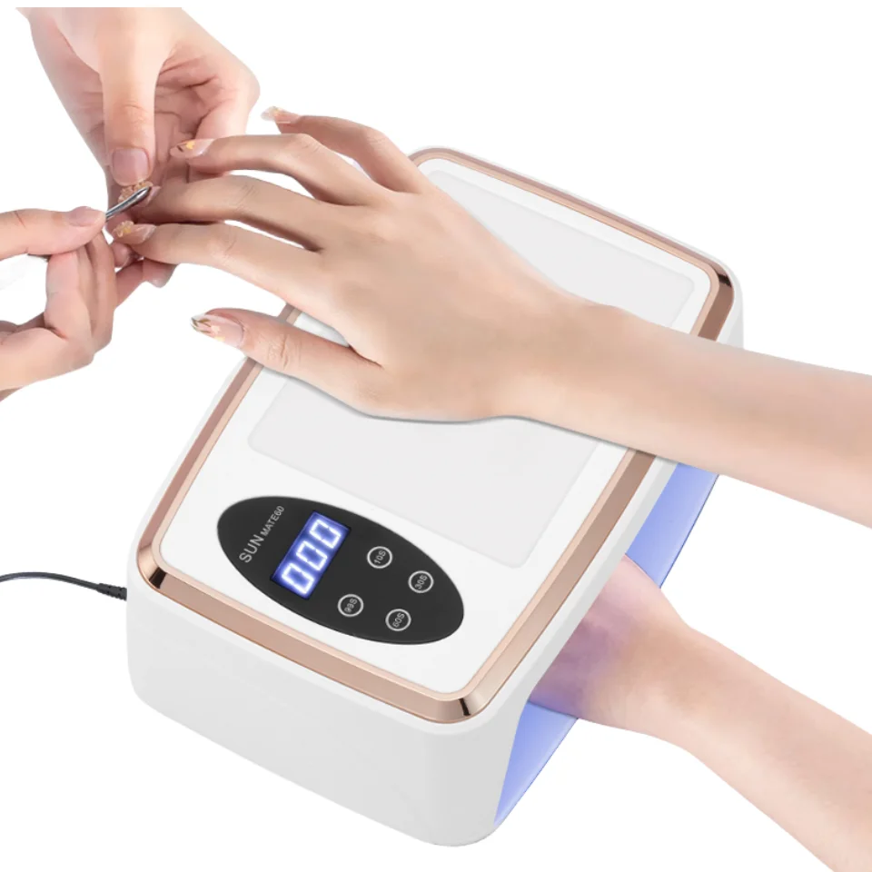 380w profissional secador de unhas 90 leds lâmpada uv para curar todo o gel unha polonês sensor movimento manicure pedicure