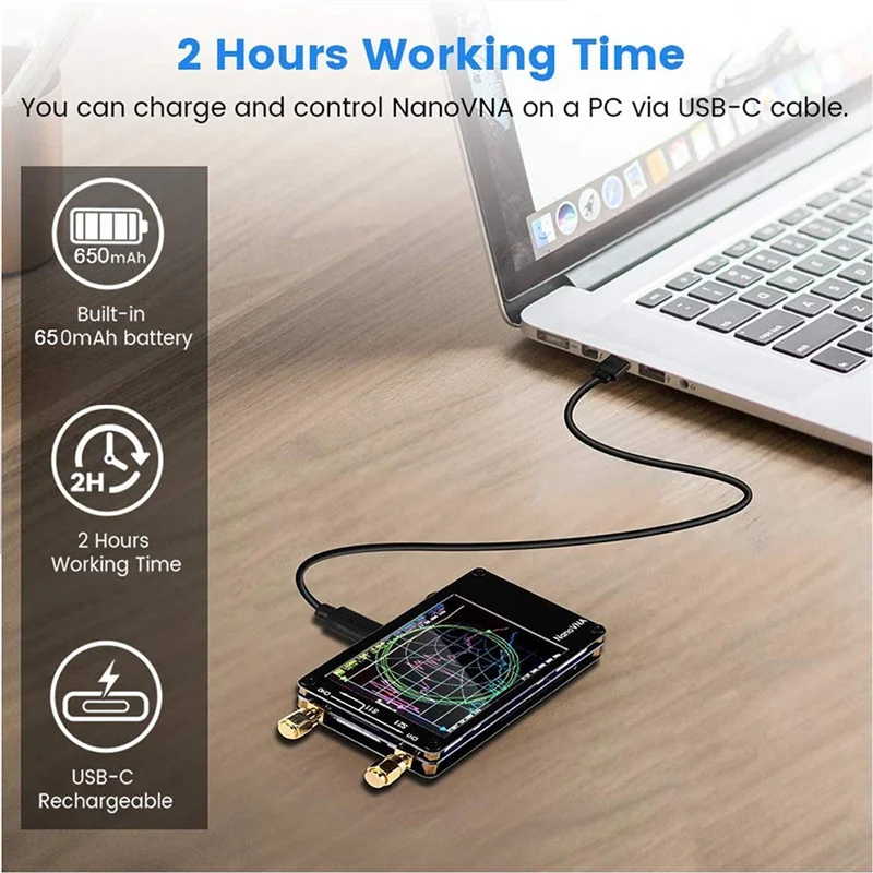 Trending Now 2023 New NanoVNA-H Vector Network Antenna Analyzer 10KHz-1.5GHz MF HF VHF UHF Slot Spectrum Tester