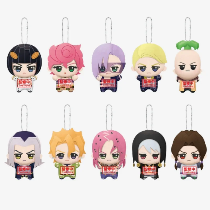 Banpresto Jojo'S Bizarre Adventure Golden Wind Chibigurumi Vol 2 & 3 Plush Keychains Anime Character Holiday Gifts Toys Pre-Sale