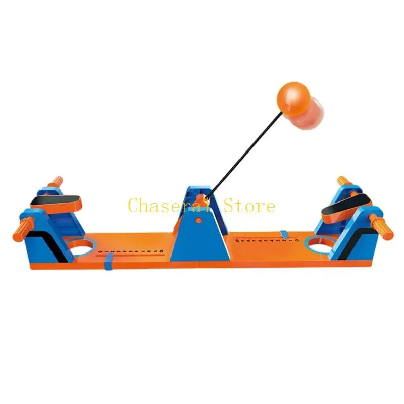 E7CE Family Desk Toy with Two Players Tabletop Ball Board, Spring Arm Action and Score Track for Indoor Family Group Use