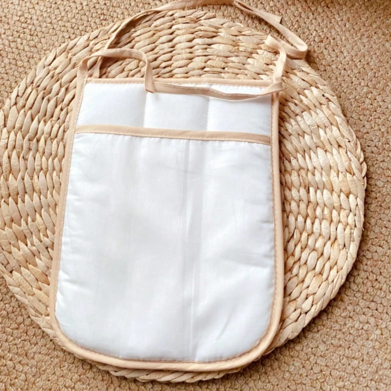 Crib Hanging Bag Diaper Storage Infant Bedside Organization Bag Multifunction Convenient Cot Bed Baby bed storage hanging bag