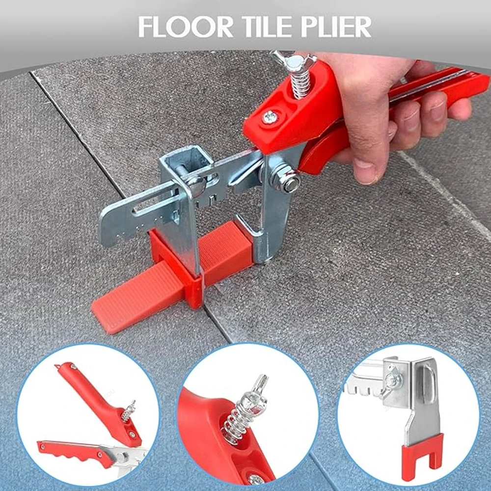 1/1,5/2/2,5/3 mm System poziomowania płytek podłogowych Zestaw klipsów Ceramiczna niwelator Szczypce dystansowe Zestaw do regulacji płytek