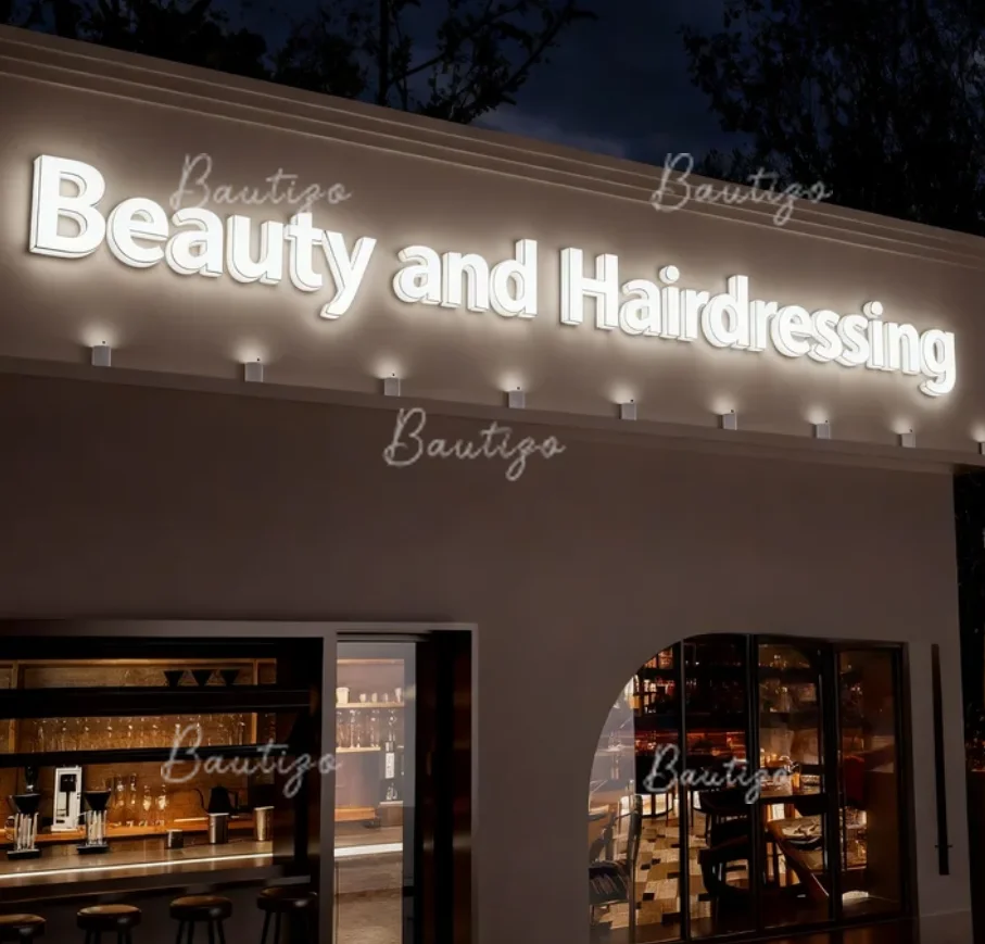 Business Custom Acrylic Signs Signage Brand Logo Wall Letter Advertising Led Luminous Sign Letters Signboard Lights Neon 3d Home