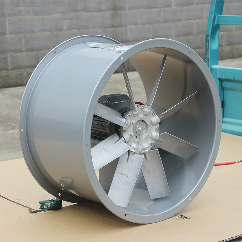 المعدات الصناعية قائمة بذاتها AC الكربون الصلب الخاصة إلى الأمام ارتفاع درجة الحرارة والرطوبة العالية مروحة التدفق المحوري #5