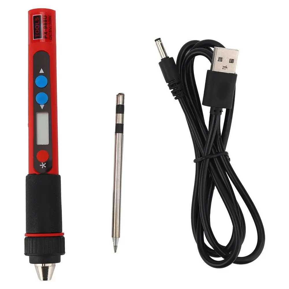 Soldador USB, termostato Digital, Kit de herramientas manuales de temperatura ajustable, uso profesional