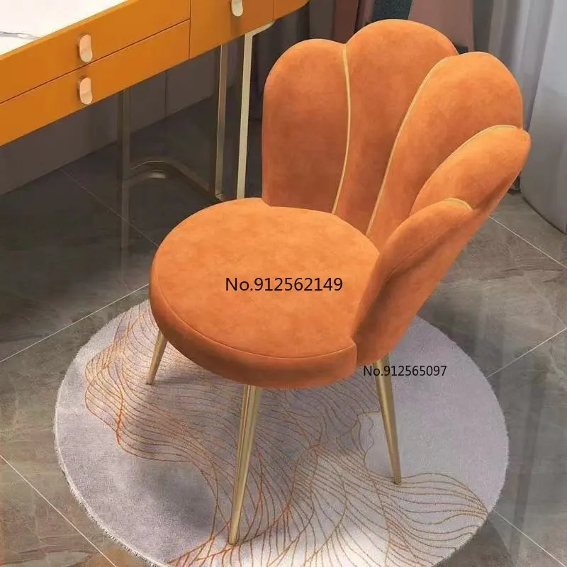 Modern Nordic Dressing Chair Velvet Home Living Room Dining Chairs Bedroom Furniture Makeup Stool كرسي cadeira 의자 Nail Chair