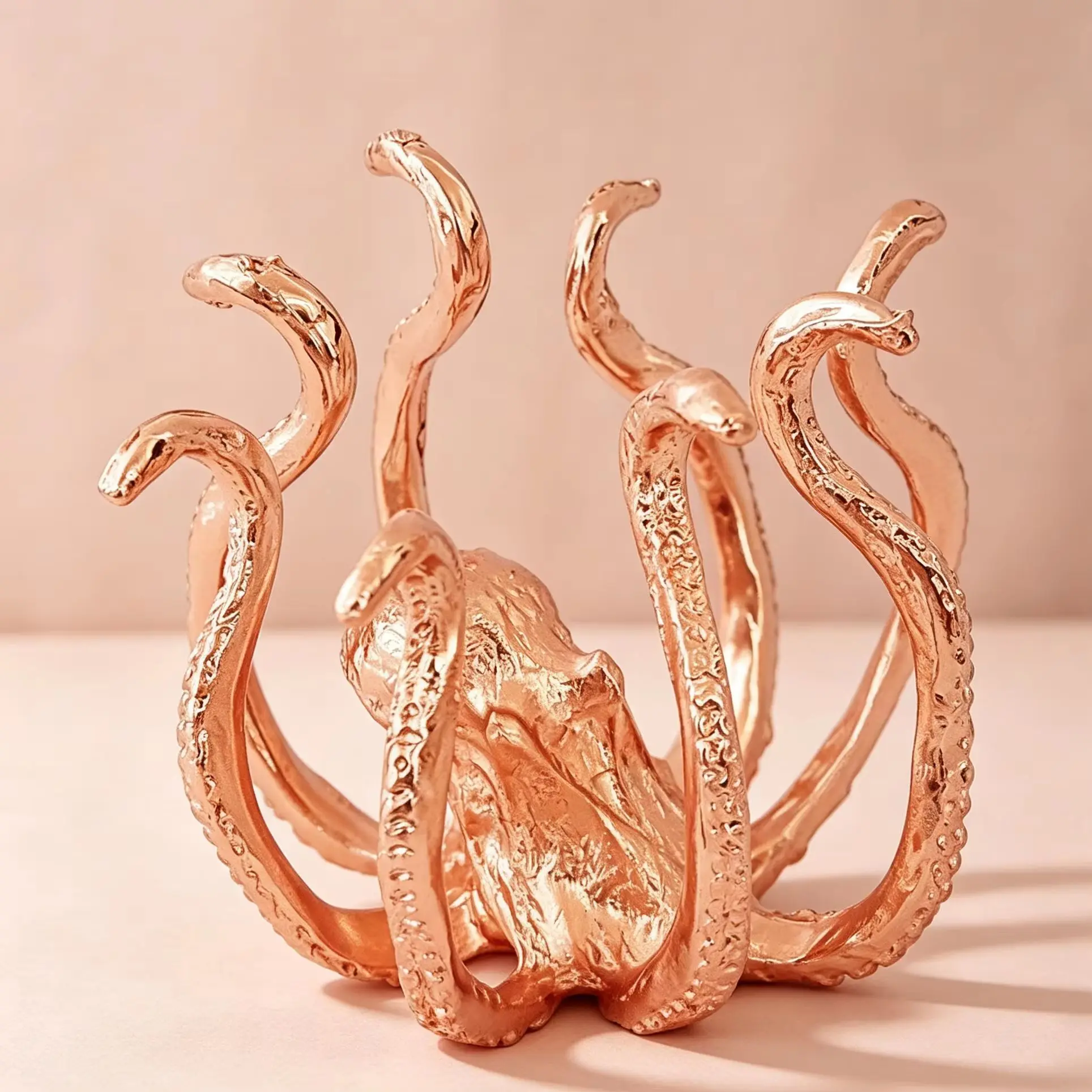 Vintage Octopus Tentacle Metal Sphere Holder Crystal Ball Display Base Desktop Ornament for Home & Office Decoration