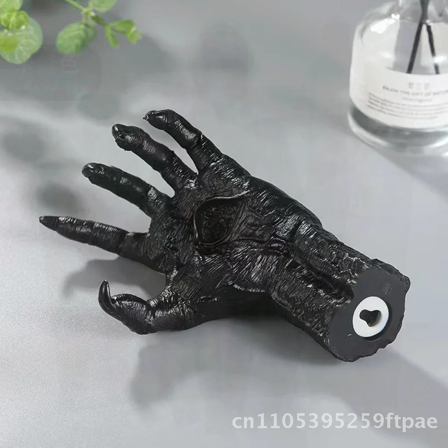 Halloween Resin Witch Hand Candlestick Shelf Tray Eco-Friendly Decorative Basketball Stand Addams Family Hand Ornaments