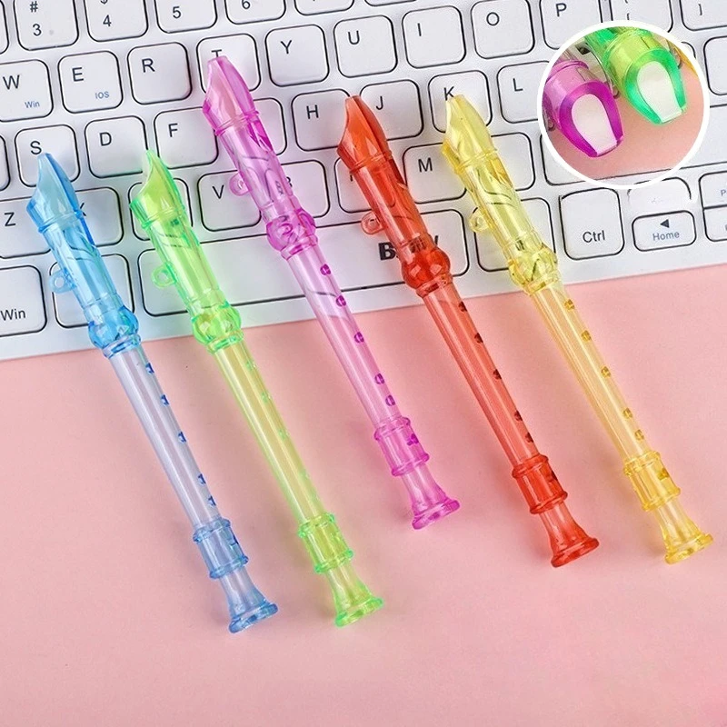 1PC Sechs-Loch Kunststoff Flöte Musikinstrument Spielzeug für Kinder - Pädagogische Musik Sinn Training Baby Spaß Geburtstagsgeschenk