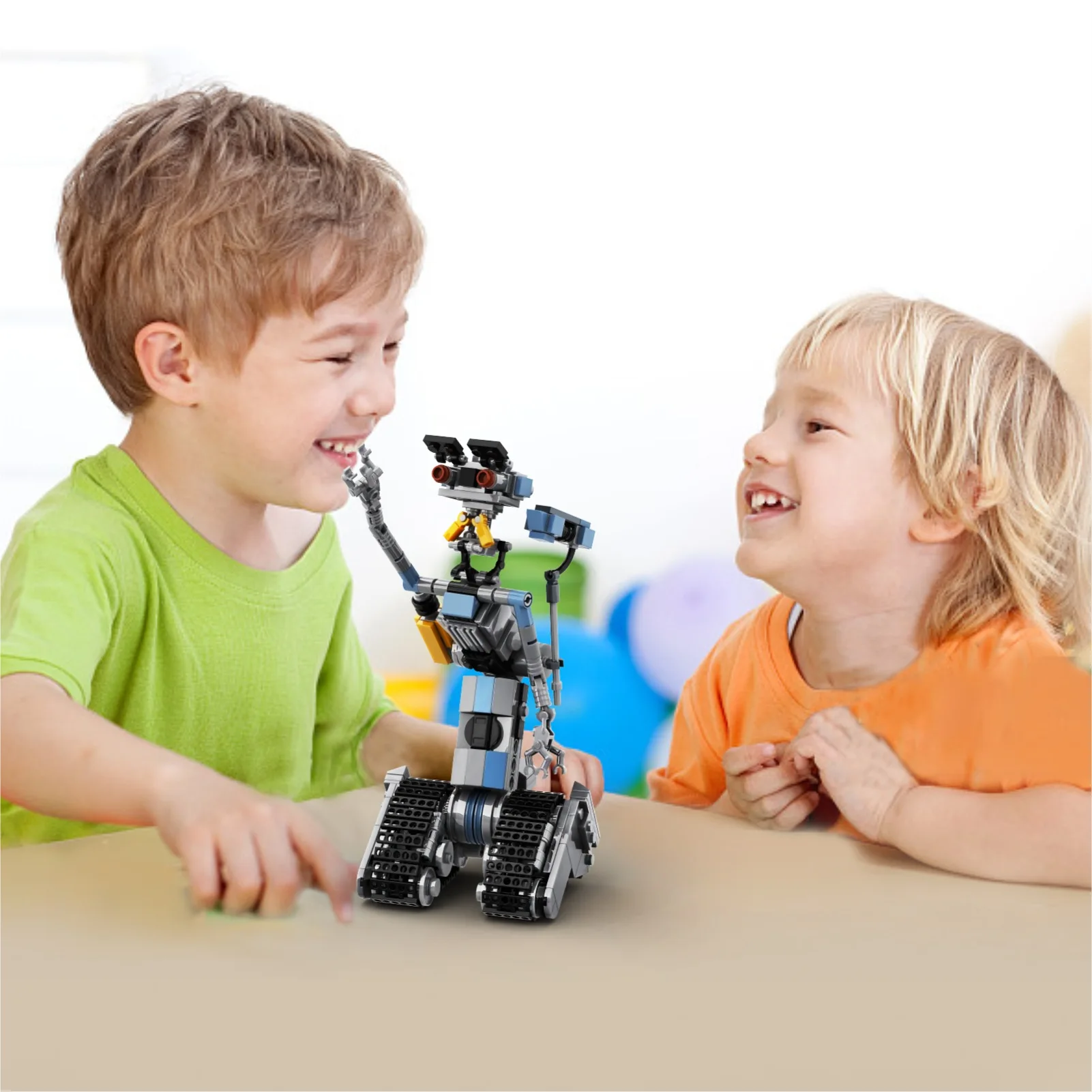 Juego de bloques de construcción modelo Johnny 5 para niños y adultos, juguete de ladrillos para armar Robot Johnny 5 Plus, ideal para regalo de Navidad, novedad