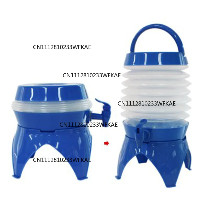 Retractable folding bucket Outdoor camping drinking bucket Cooking water set