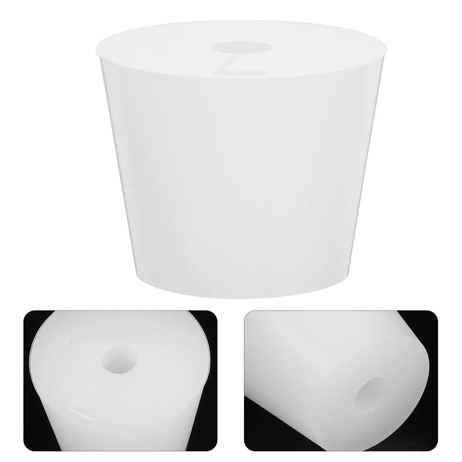 

5 Pcs Silicone Stopper Home Test Tube Laboratory Sealing Plug Bungs Stoppers Kitchen White