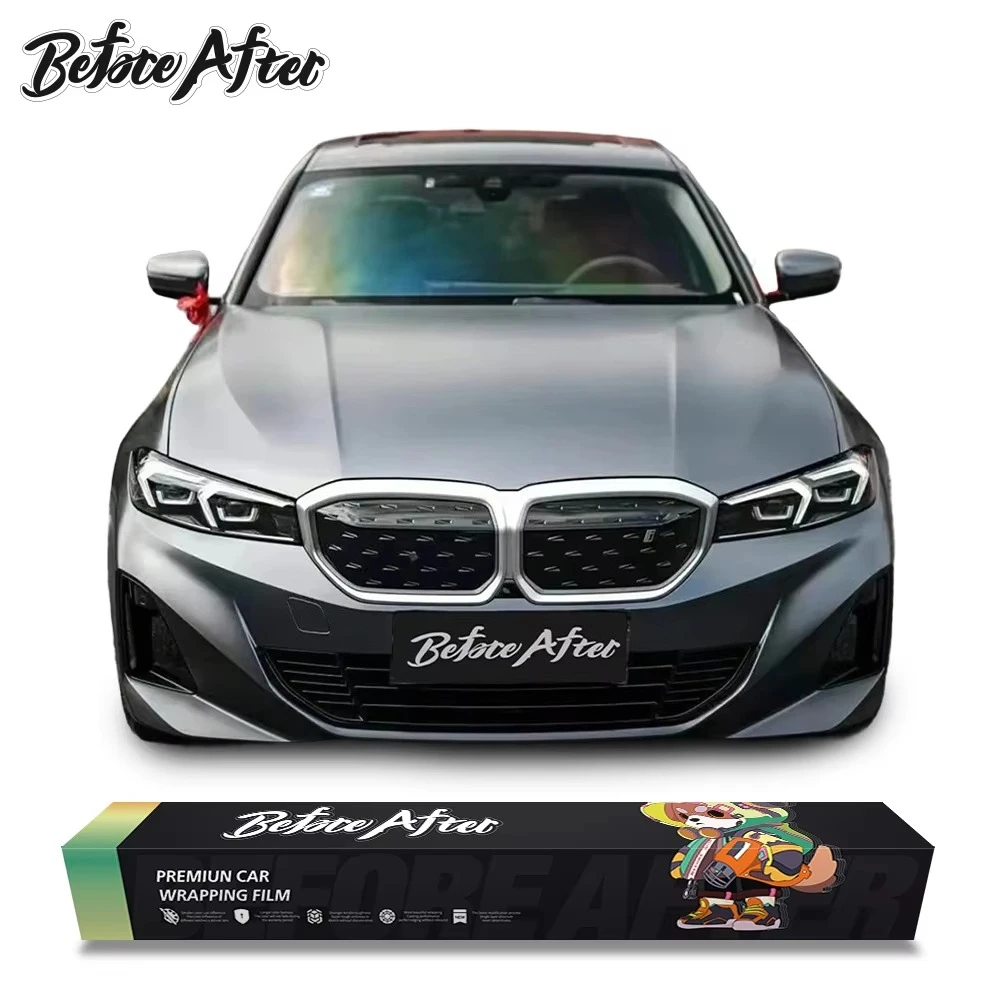 

Виниловая пленка для авто BeforeAfter 5*59FT, съемная, самоклеящаяся, сатиновая, металлическая, матовая, графитово-серая, для оклейки автомобилей