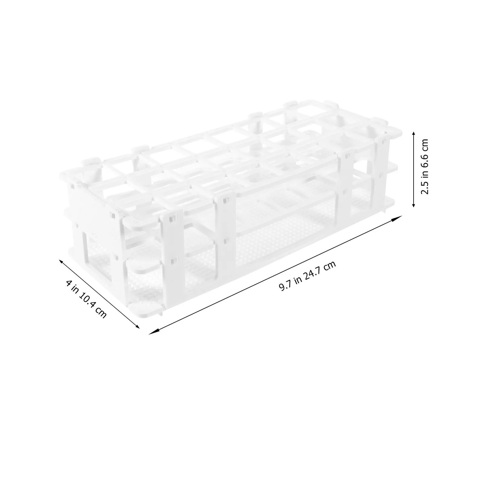 Test Tube Rack Plastic Multifunctional Holder Laboratory School Experiment Storage Detachable Stand Flower Tube Accessory view 3