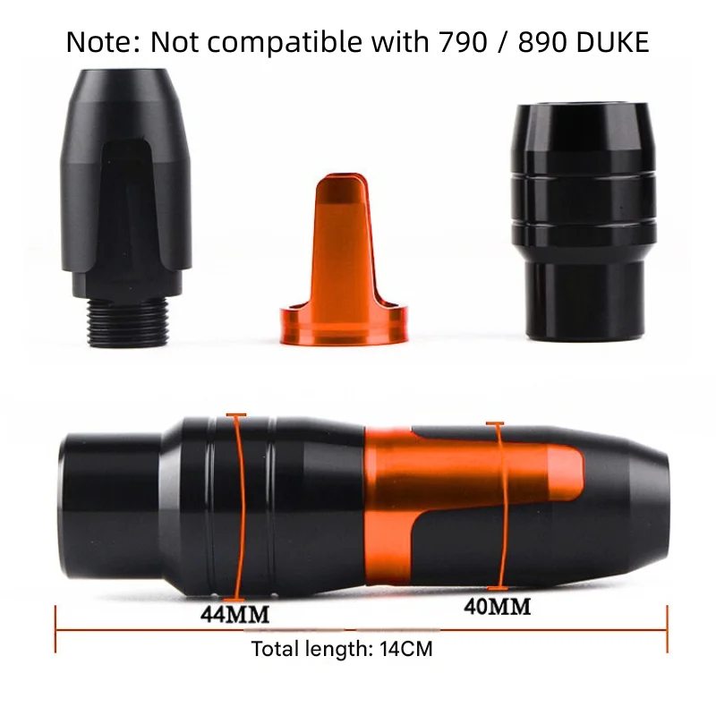 For KTM RC390 DUKE390/250 790/890ADV CNC Aluminum Exhaust Crash Protector, Anti-Fall Slider Guard Mod Parts