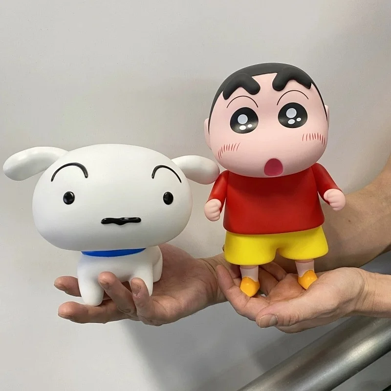 

15-22cm Crayon Shin-Chan Xiaobai Dumb Anime Figure Vinyl Kawaii Doll Toys Model Joints Movable Cabinet Model Toys Birthday Gifts